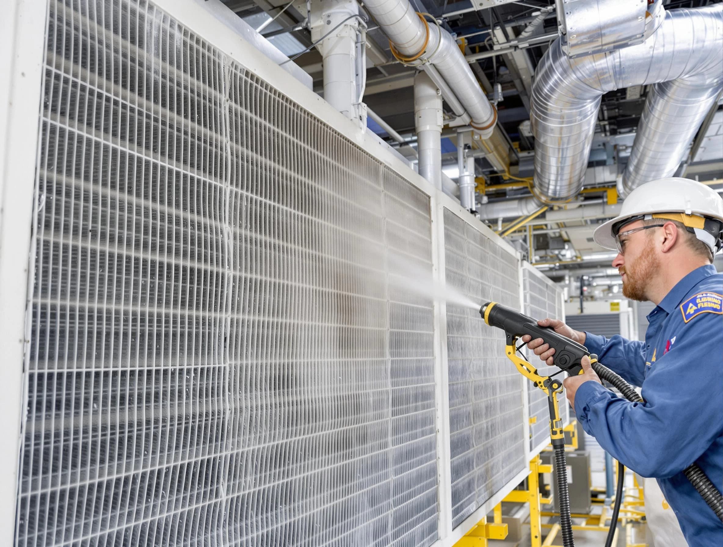 Professional commercial coil cleaning by Superior Air Duct Cleaning in Superior