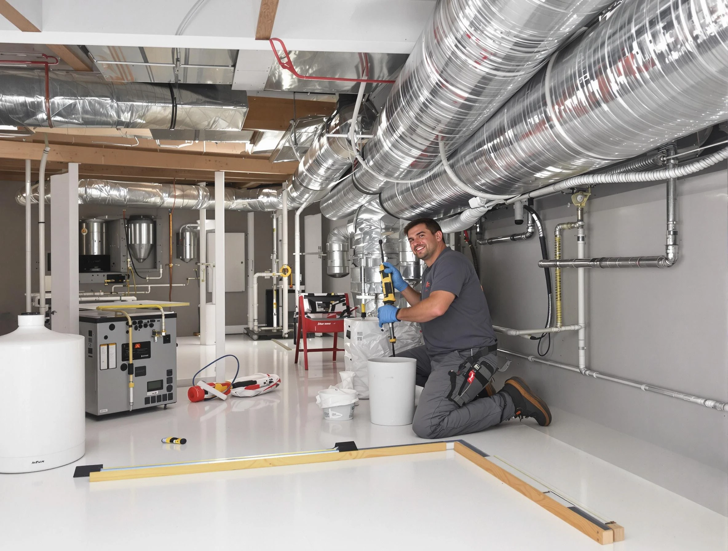 Professional duct sealing service by Superior Air Duct Cleaning in Superior