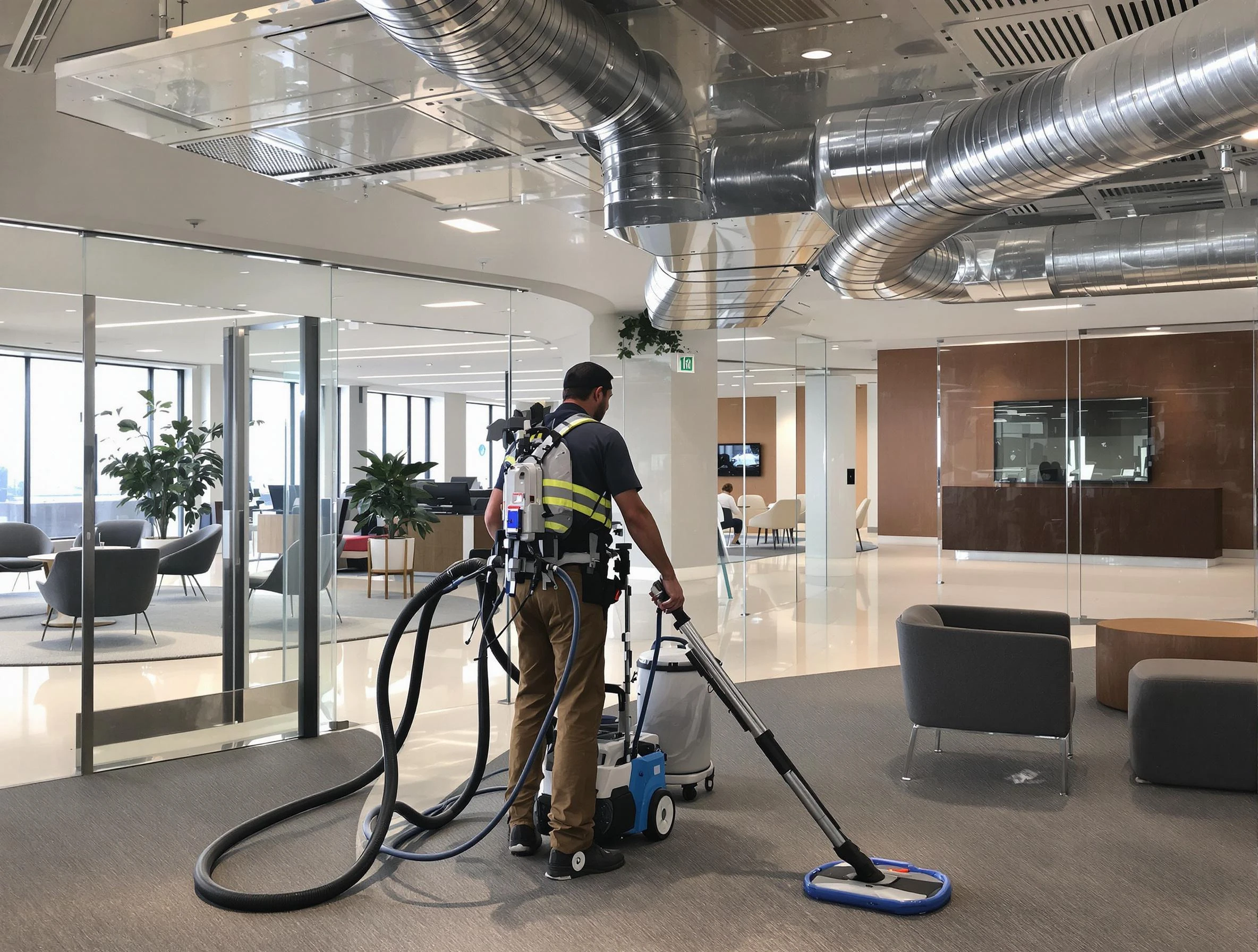 Commercial duct cleaning service by Superior Air Duct Cleaning in Superior
